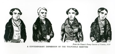 Impressione contemporanea dei martiri di Tolpuddle, da 